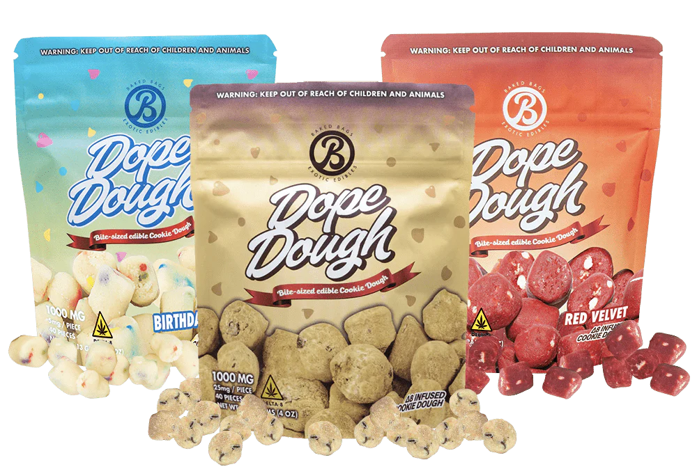 Entdecken Sie das Dope Dough Variety Pack von Baked Bags