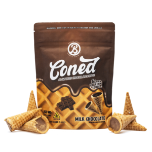 Baked Bags Delta 9 THC Coned – Milk Chocolate (150 mg Total Delta 9 THC)