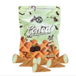 Baked Bags Mint Chocolate Chip Cones 150mg Delta 9 THC